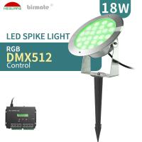 controle conduzido impermeável de 18W IP68 Spike Lamp SMD3535 RGB DMX512