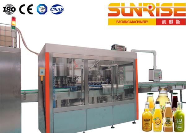 Linha de vidro do engarrafamento 12000B/H, 40 enchimento Juice Filling Line