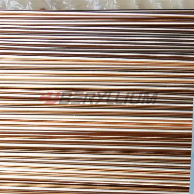 Liga de cobre Rod 1.6mmx3000mm de CuBe2Pb C17300 por ASTM B196
