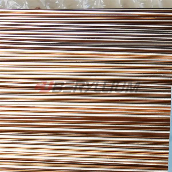 Liga de cobre Rod 1.6mmx3000mm de CuBe2Pb C17300 por ASTM B196
