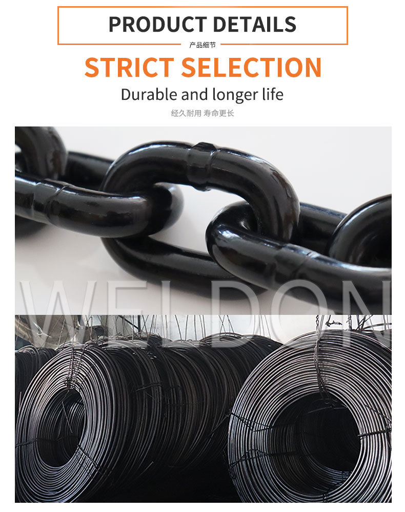 Black Oxide 13mm Lifting Chains Galvanized Lifting Chain Sling For Transport Rigging Alloyed Steel