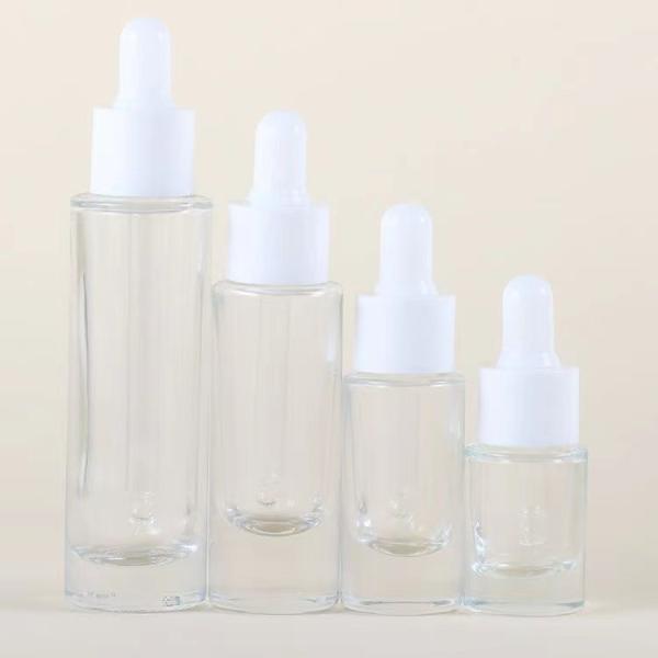 SGS Slender Essence Solution Glass Bottle 5ml 10ml 30ml Transparent