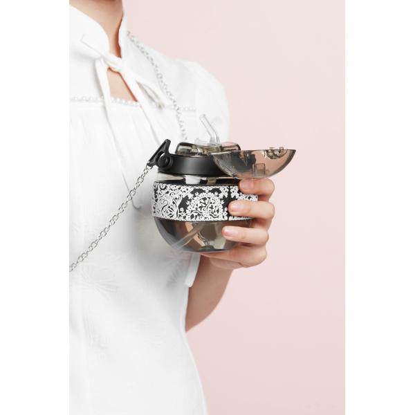 Мотивационный тренажерный зал Фитнес Спорт Путешествия Тритан Бутылка с водой с цепью 1l