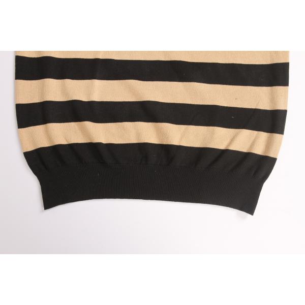 Polyester Womens Striped Long Sleeve Sweater For Autumn