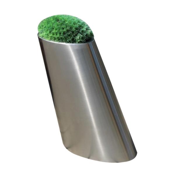 Plantador redondo decorativo do metal de potenciômetros da flor do jardim exterior e interno