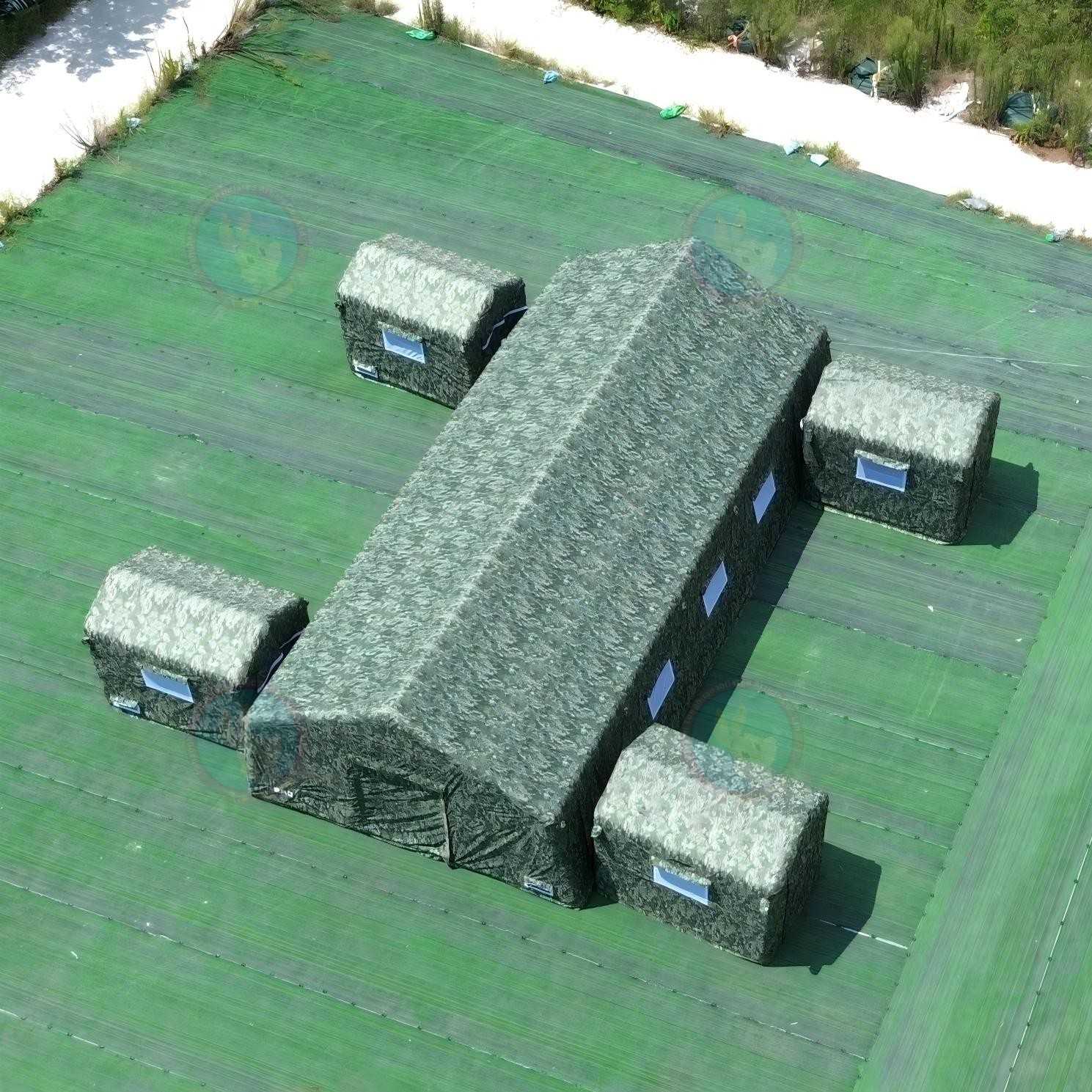 Inflatable Waterproof Tent Portable Outdoor Medical Rescue Storage Shelter Custom Camouflage Combo Tent Emergency Use