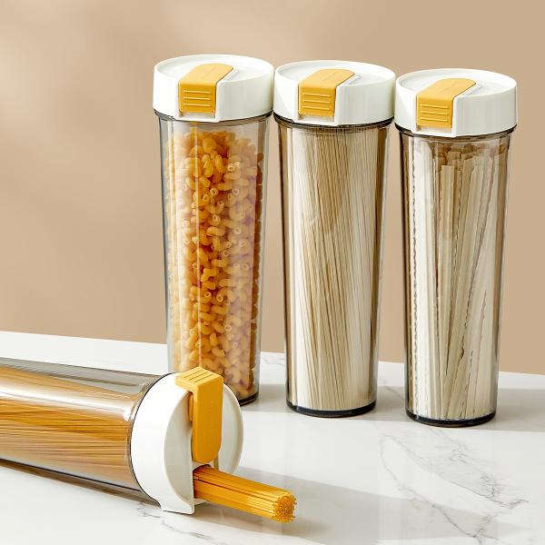 1000ML Large Kitchen Spaghetti Pasta Noodle Nuts Flour Cereals Storage Containers