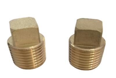 3/4 NPT Male Brass Head Solid Brass Plug Fitting