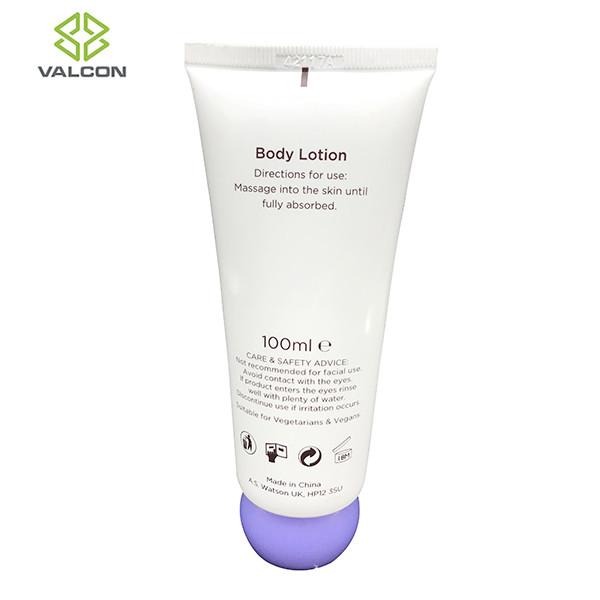 35 MM Body Empty Lotion Tubes Silkscreen Printing Purple Customized Screw Cap