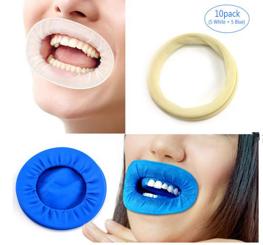 Disposable Teeth Whitening Unit Blue / White Sterile Oral Cheek Rubber Dam