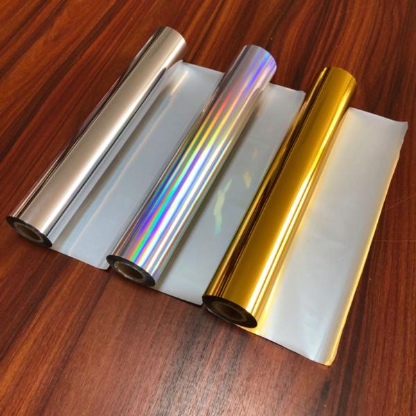 Fuel de estampado en frío PET 12 micrones Fuel de tonificador holográfico para papel