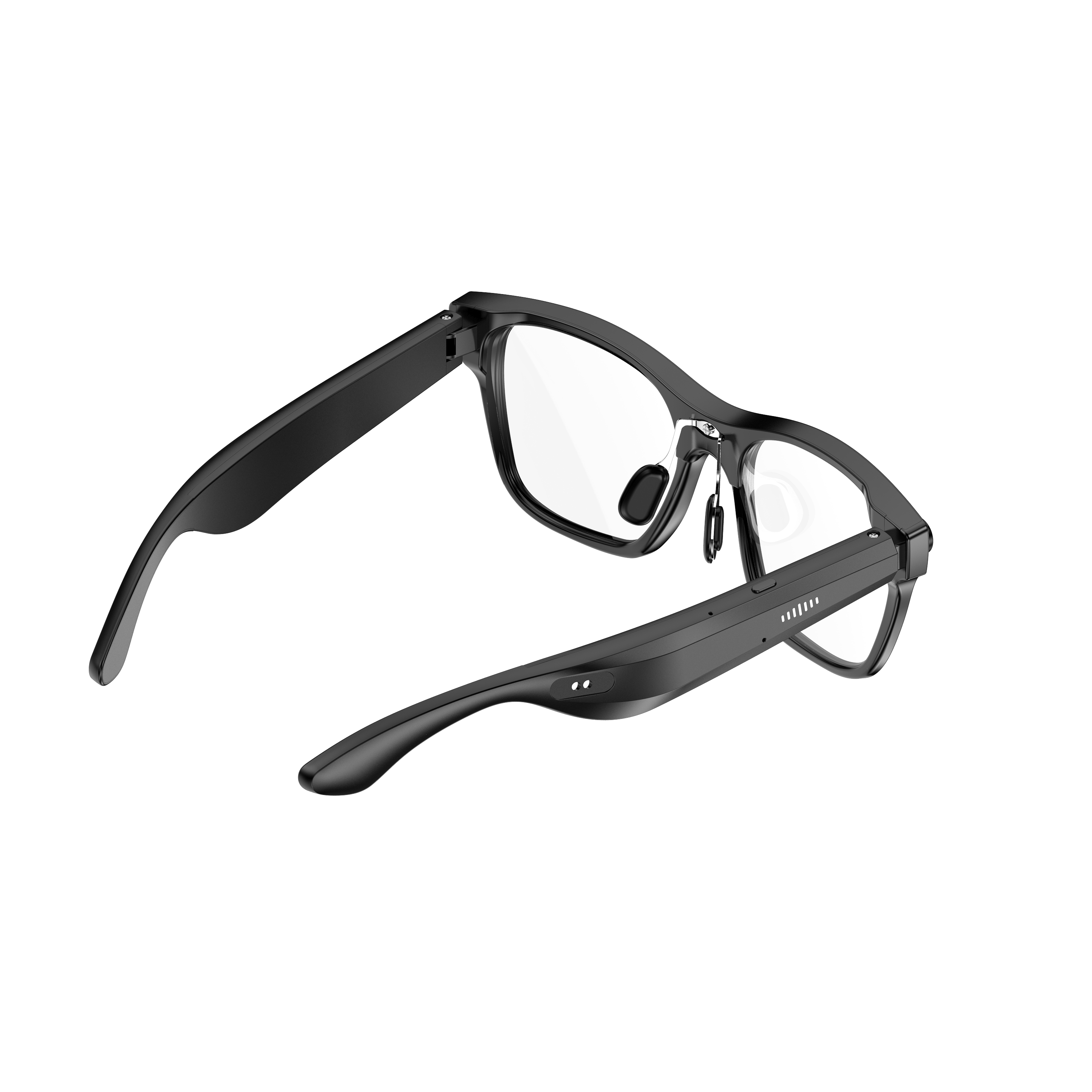 Black AI Smart Glasses Built-in 20MP Camera Translation Voice Control WiFi 4.0 And Bluetooth 5.3 For Data Transmission