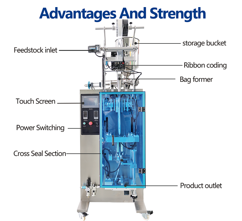 High Speed Honey Ketchup Tomato Sauce Paste Sachet Automatic Packing Machine Back Sealing Liquid Packing Machine Automatic Filling Machine CE Servo Drive Liquid Packaging Machine