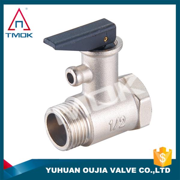 Water Boiler Brass Pressure Relief Valve With Plastic Handle