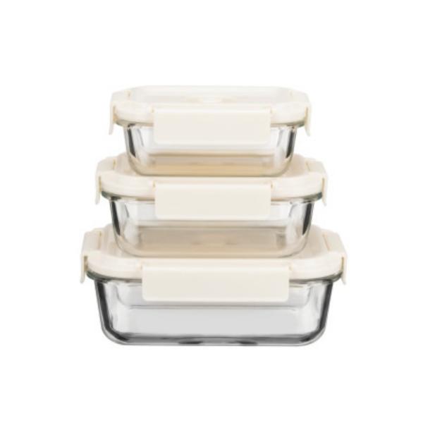IKOO 370ml 640ml 1505ml Vacuum Glass Food Container -40℃ to 560℃