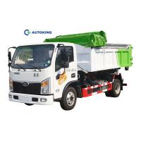 Front / Rear Axle 3/7 18CBM Hydraulic Hook Lift Rear Loading Trash Bin Automatic Garbage Truck For Waste Collection Vehicle