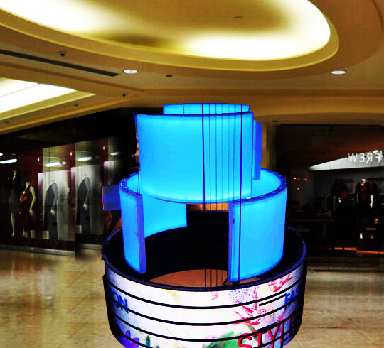 180 / 360 Degree Lightweight Front Service LED Display Foldable With Hanging Stacking / Attaching
