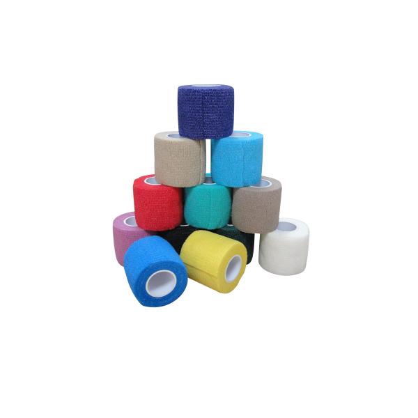 Uno mismo Látex-libre respirable - abrigo flexible cohesivo del vendaje de la compresión adherente