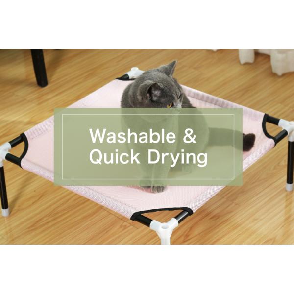 Washable Square Pet Beds with Metal Frame and Heavy Denier 3D Mesh Various Colors