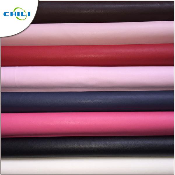 Shine Printed Faux Leather Fabric , Polyurethane Faux Leather For Women Bags