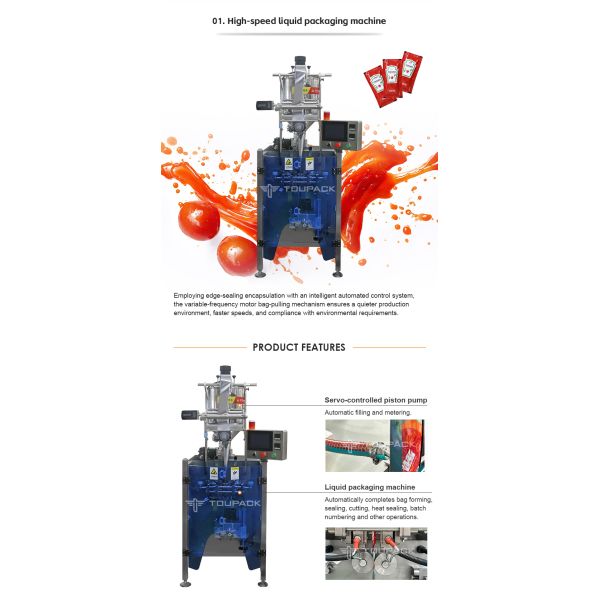 Sachet Liquid Stick Bag Packing Machine Multi-Function Food Beverage Machinery Vertical Filling Sealing Packaging Machine