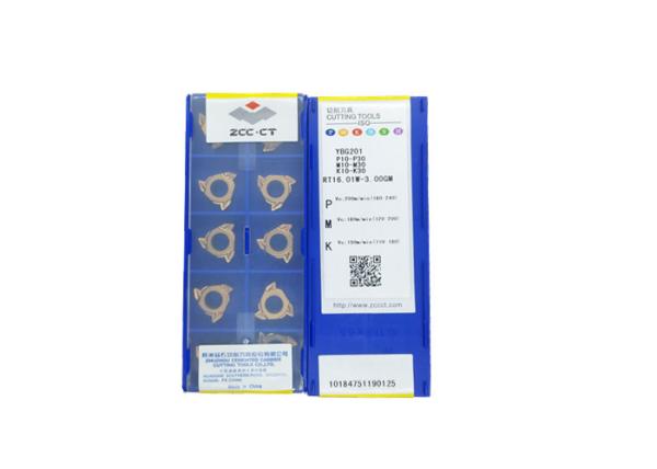 Original Tungsten Carbide Threading Inserts RT16.01W-3.00GM YBG201 For Machining Steel