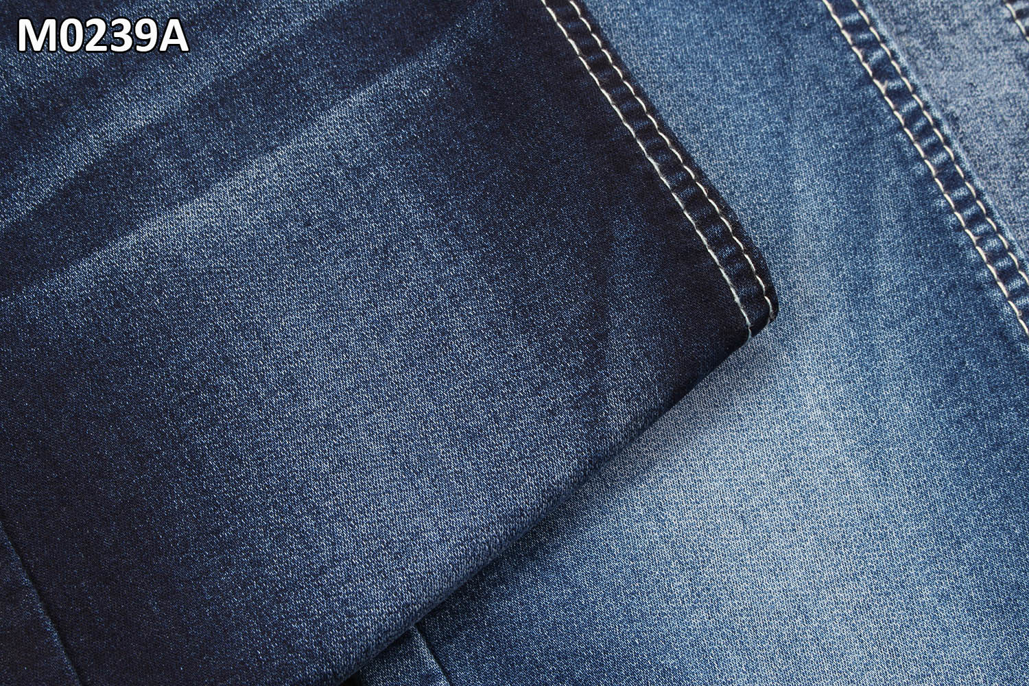 10 унций 2 джинсовой ткани слоя ткани Twill с двойной синью индиго пряжи ядра