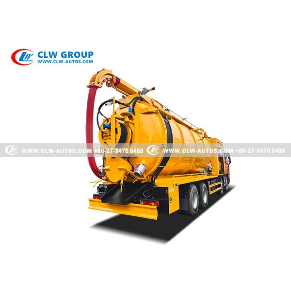 FOTON 8x4 Heavy-Duty Combination Sewer Cleaning & Vacuum Truck with High-Pressure Jetting and High-Efficiency Vacuum System
