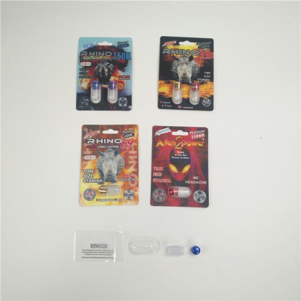 Tarjeta estupenda de la pantera 3D de la mamba del caballo más nuevo del negro para el paquete masculino de la píldora del sexo del platino del rinoceronte 600K 700K de las píldoras del aumento que embala