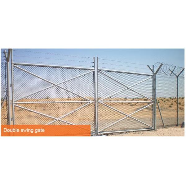 Hot Dipped / Electro Galvanized Cyclone Wire Mesh Garden Security Fence Chain Link Fence