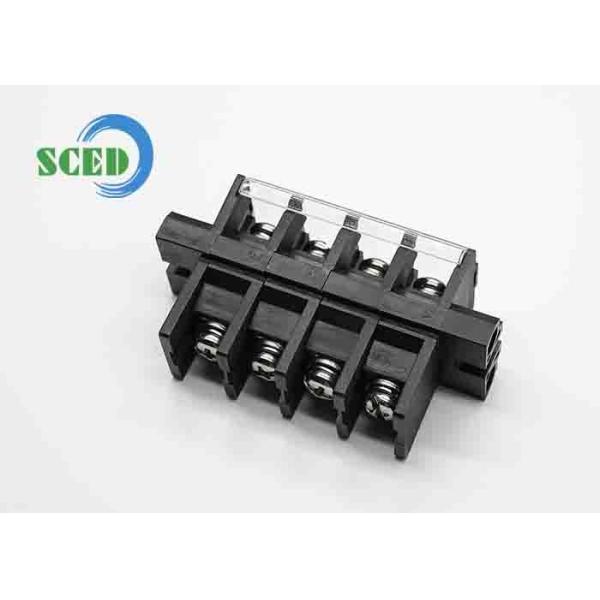 ピッチ13mm電気接続ブロック M5 PBT 黒色パネルマウントスクリューターミナル接続