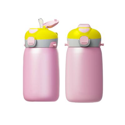 Kids Thermos Flask Stainless Steel Thermo Bottle Sublimation Water Bottle With Strap