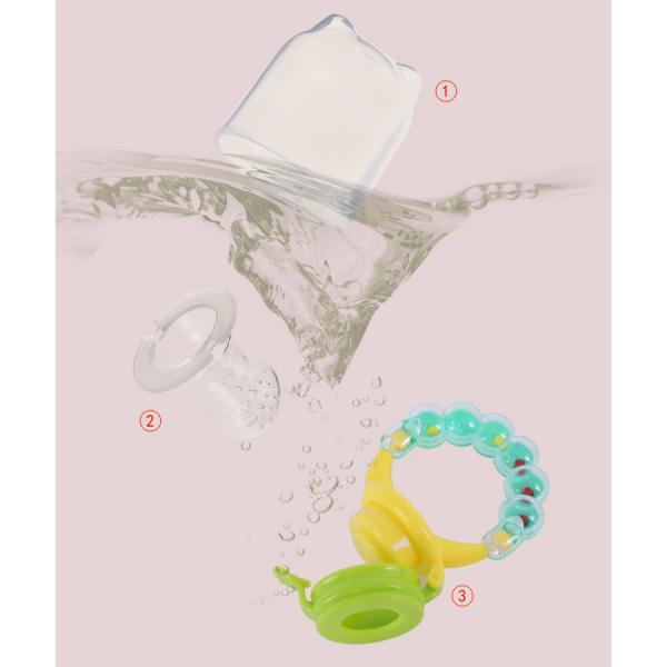 Nitrosamine Free PP Silicone Pacifier Holder resh Baby Fruit Food Feeder