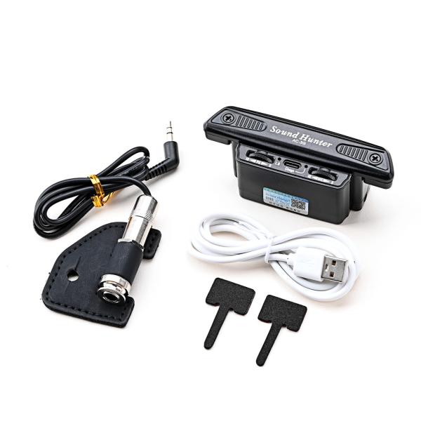 Активный звуковой отверстий гитарный пикап с микрофоном Humbucker Акустическая народная гитара Управление громкостью Sound Hunter AC-3G