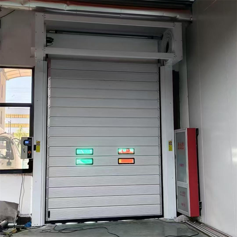 Energy-Efficient PU-Insulated Aluminum Panel Spiral High Speed Door Thermal Access System