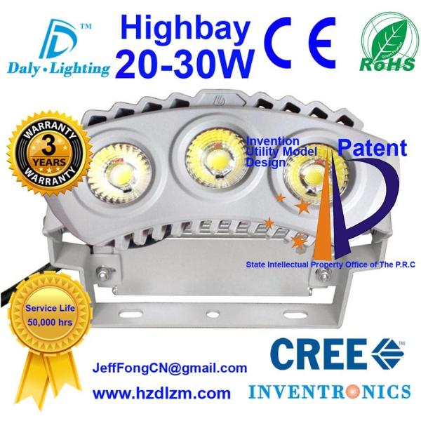 LED Highbay Light 20-30W with CE,RoHS Certified and Best Cooling Efficiency Made