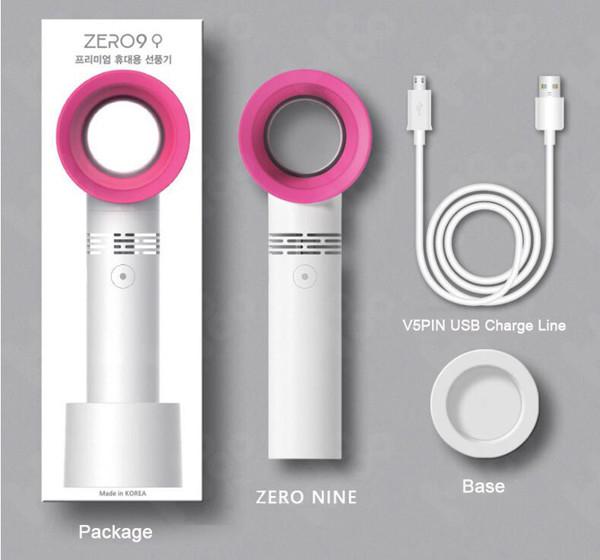 USB Mini Leafless Fan Portable Handheld Chargeable Mini Bladeless Fan