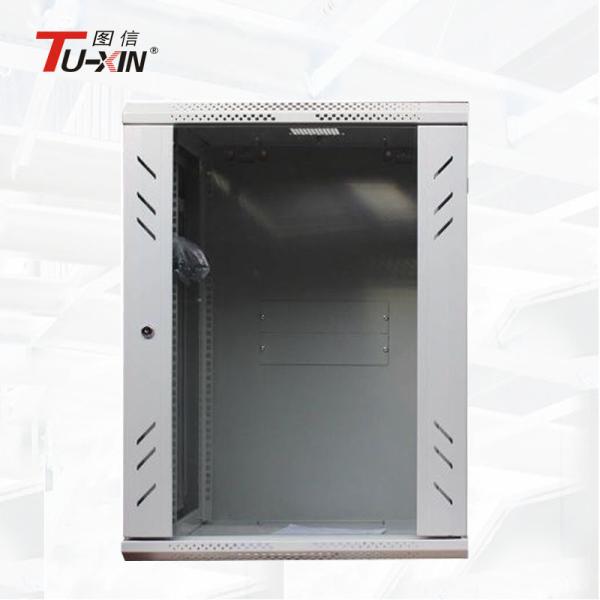 International Standard Mobile Server Rack 19 Inch Cabinet Network With Toughened Glass Front Door