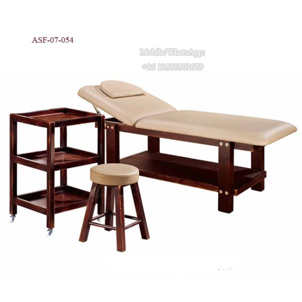 ASF-07-054 Professional Beauty Salon Furniture Wooden Massage Table Bed Supplier