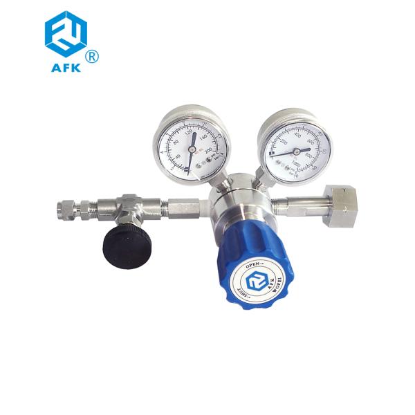 Double Gauge 3000psi SS316 Needle Valve Pressure Reducer 1/4