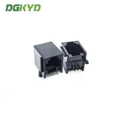 All Plastic Black Tab Up RJ11 6P6C Connector female Without Filter