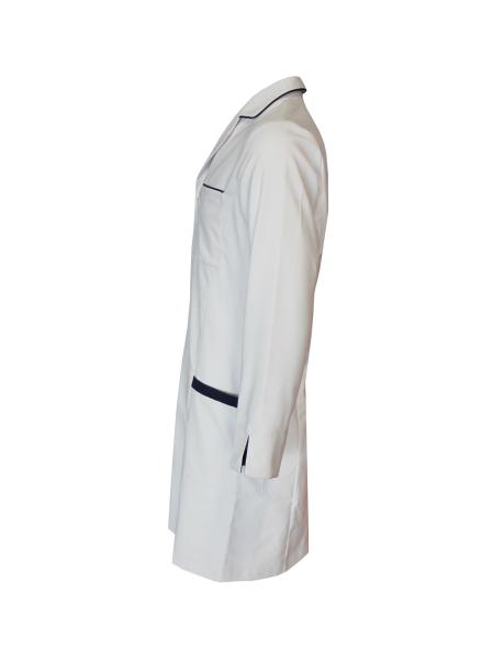180 branco longo de Uniform Navy Contrast da enfermeira da luva do algodão 35% do poliéster 65% da G/M