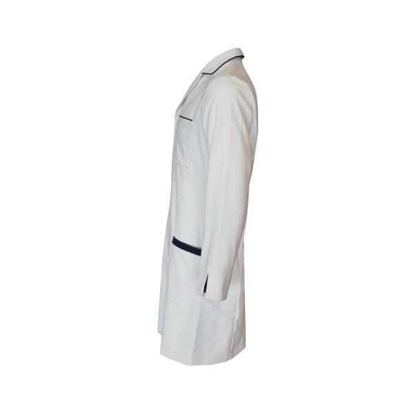 180 GSM Polyester 65% Cotton 35% Long Sleeve Nurse Uniform Navy Contrast White