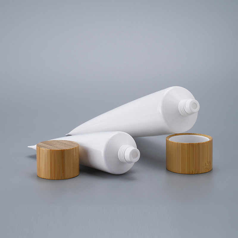 50g60g80g100g120g150g Cosmetic Hose with Bamboo Cover Disposable and Screen Printing