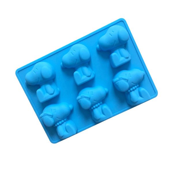 3D Eco-Friendly Reusable Silicone Animal Mould Irregular Snoopy Shape for Easy Cake Baking at Children's Birthday Parties