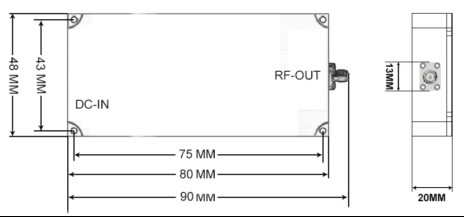 Модуль наружного дрона с высокой мощностью 4-10w 400-2700mhz