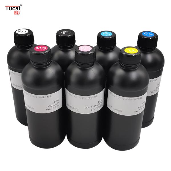 Wholesale UV flatbed printer ink for epson xp600/tx800 DX5/DX7 for phone case glass tile metal acrylic
