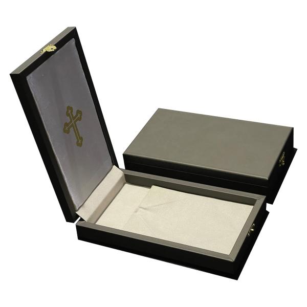 Customized Luxury PU Leather Jewelry Packaging Box OEM Leather Jewellery Case Travel Ice Jewelry Box Small Cow Hide Leather Box