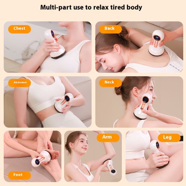 New Handheld Full Body Massager Vibration Heating Therapy Targeted Relief for Abdominal Multi-Region Discomfort