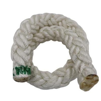 High Tenacity 8 Strand Polyester 48mm-120m Diameter Berth Mooring Ship Rope